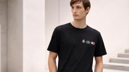 camiseta Tommy Hilfiger Small Crest Outline