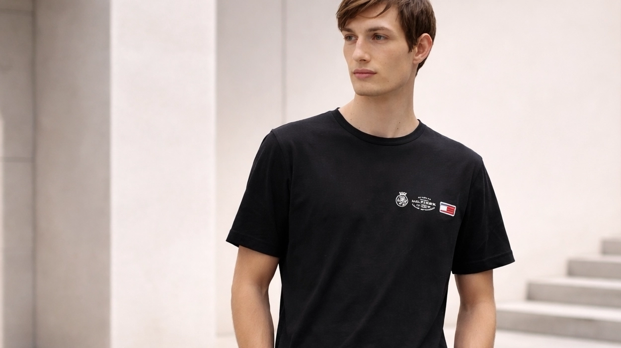 camiseta Tommy Hilfiger Small Crest Outline