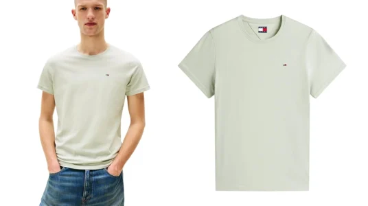 camiseta Tommy Hilfiger Stack para hombre en color verde