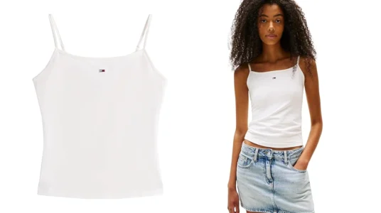 camiseta Tommy Jeans Essential Strap Top para mujer