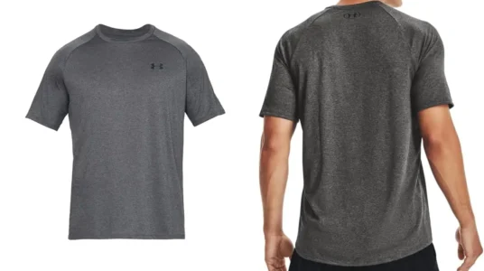 camiseta Under Armour UA Tech 2.0 SS color carbón para hombre barata
