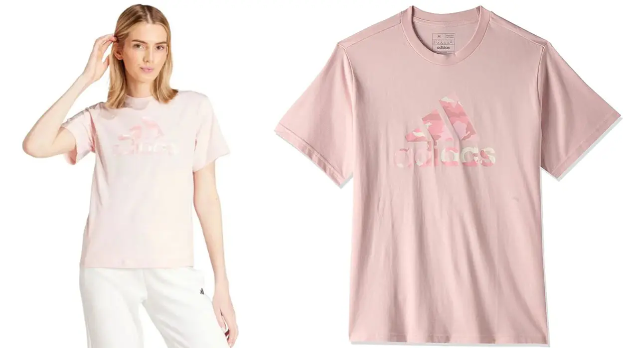 Camiseta Adidas Camo Graphic rosa para mujer barata