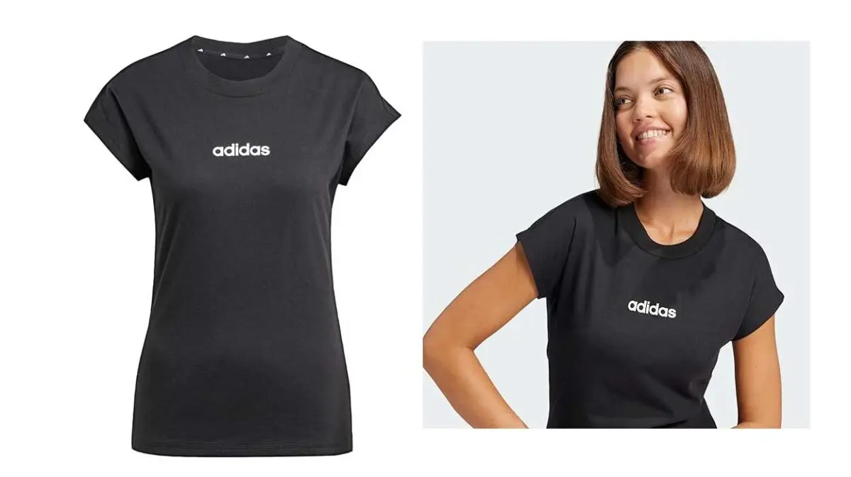 Camiseta Adidas Essentials Linear Cotton para mujer