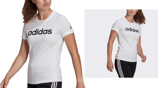 Camiseta Adidas Essentials Slim Logo mujer barata