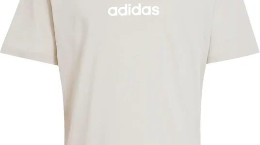 Camiseta adidas Essentials Linear para hombre, 100% algodón