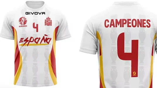 Camiseta aficionado Givova España Campeones Eurocopa 2024