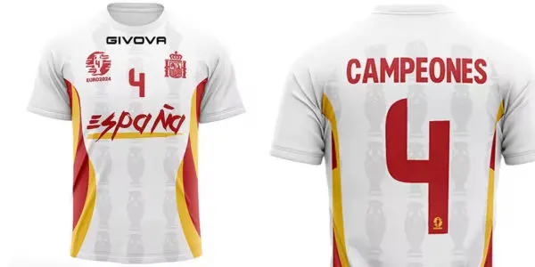 Camiseta aficionado Givova España Campeones Eurocopa 2024