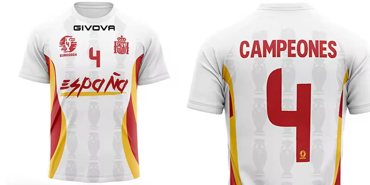 Camiseta aficionado Givova España Campeones Eurocopa 2024