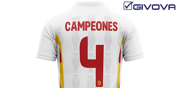 Camiseta aficionado Givova España Campeones Eurocopa 2024