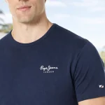 camiseta-basica-pepe-jeans azul marino hombre