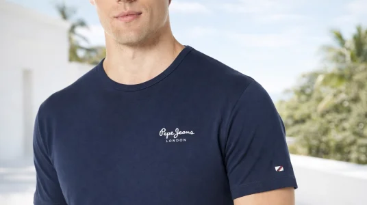 camiseta-basica-pepe-jeans azul marino hombre