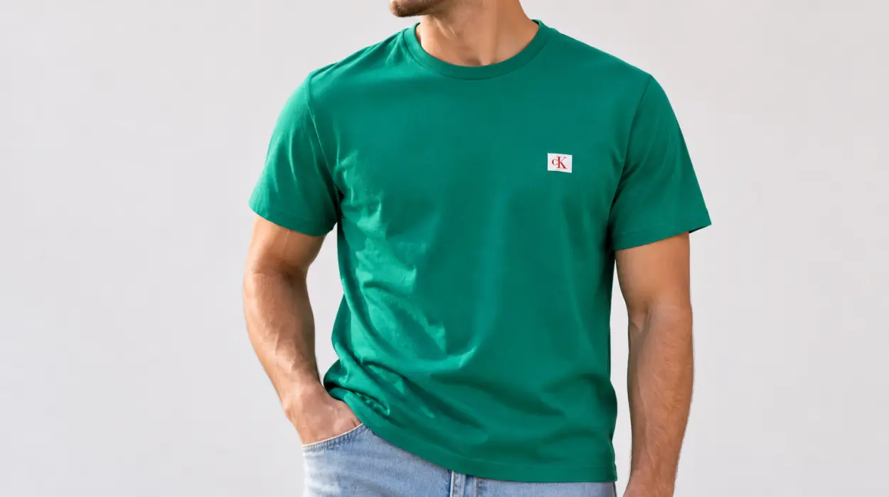 Camiseta Calvin Klein Badge Jersey Classic Tee de algodón para hombre