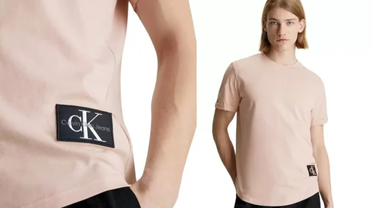 Camiseta Calvin Klein Badge Turn Up para hombre