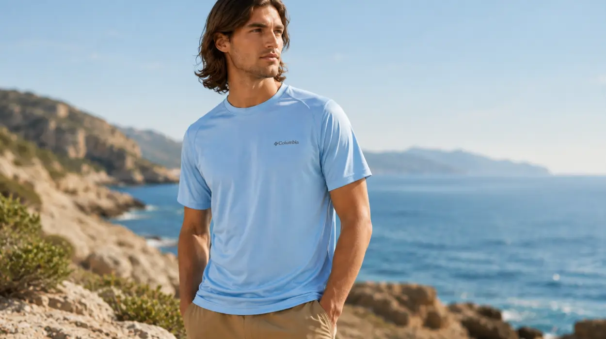 Tecnología Omni-Wick sin olores: camiseta Columbia Hike Crew para hombre