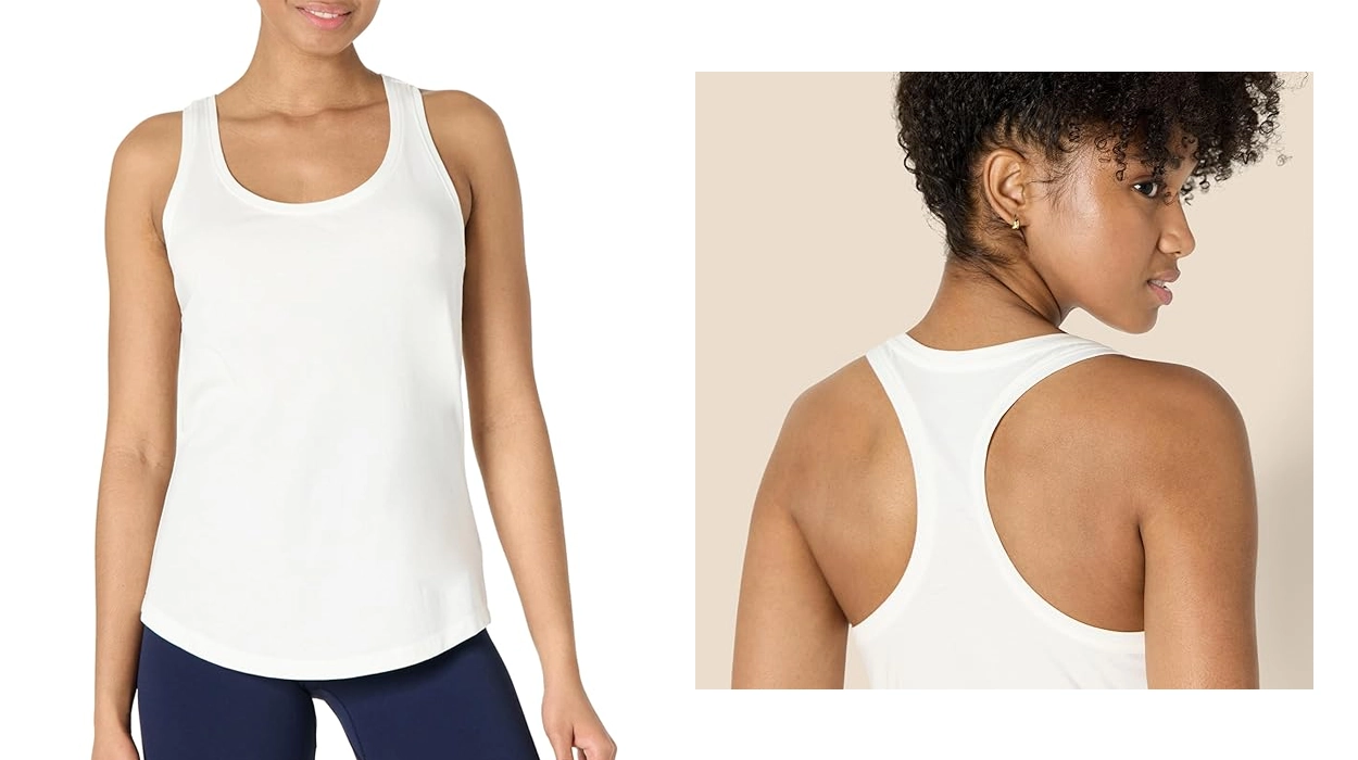 camiseta de tirantes deportiva Amazon Essentials barata