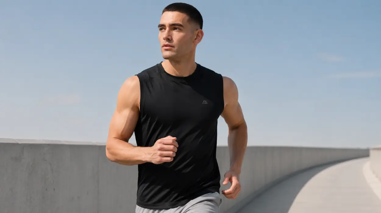 Camiseta deportiva Danish Endurance sin mangas para hombre, ideal para running y gimnasio