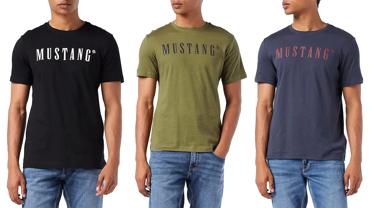 Camiseta estampada Mustang Alex para hombre barata