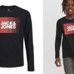 Camiseta infantil Jack Jones Jjecorp logo barata