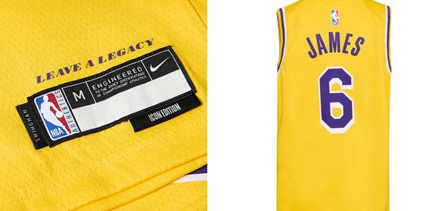 Camiseta infantil Lakers Lebron James oferta