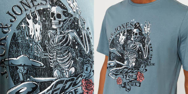 Camiseta Jack & Jones Jjskull Rock para hombre