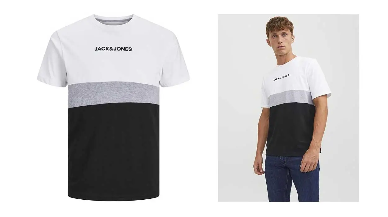 Camisetas Jack Jones JJereid Blocking tee barata