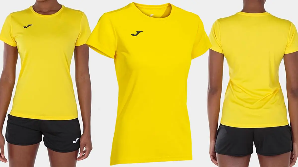 Camiseta Joma Combi amarilla para mujer