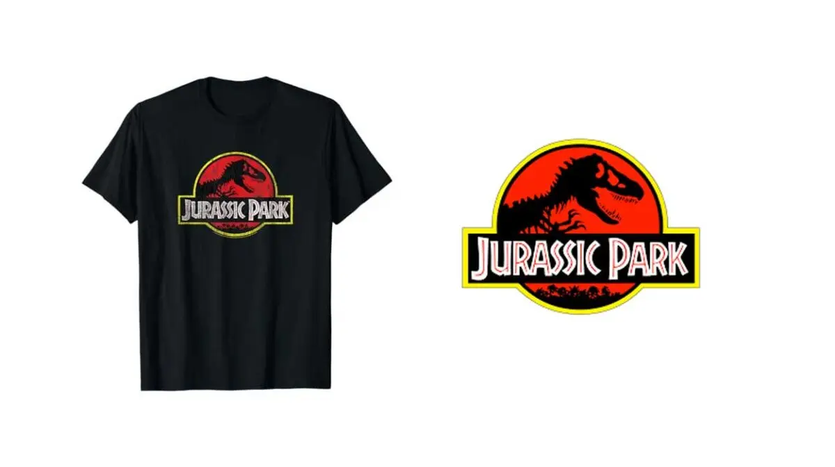 Camiseta Jurassic Park Logo para hombre