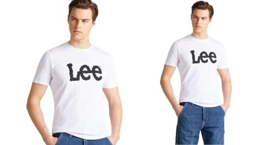 Camiseta Lee Wobbly logo barata