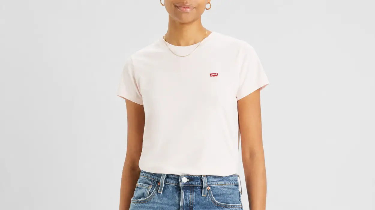 Camiseta Levi's Perfect Tee en rosa pálido para mujer