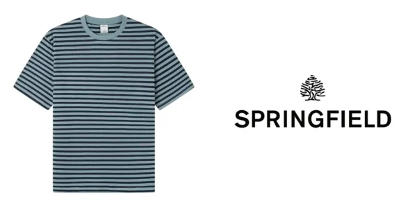 Camiseta de manga corta Springfield para hombre