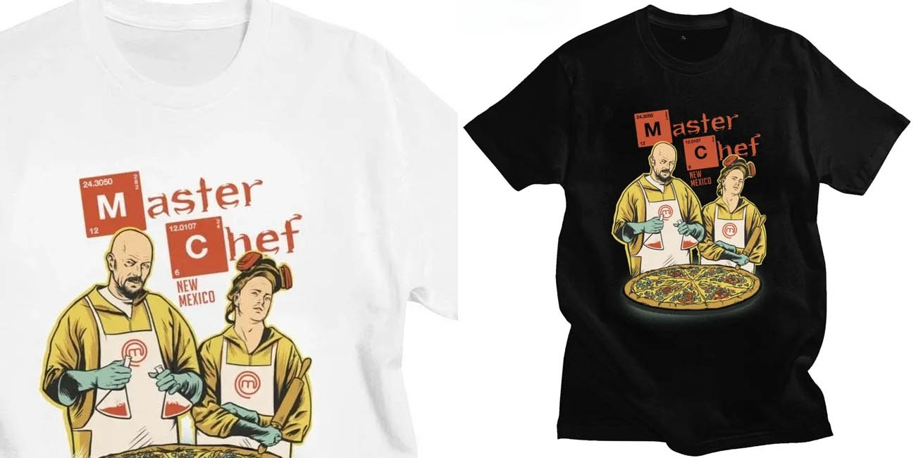 Camiseta de manga corta Breaking Bad Master Chef