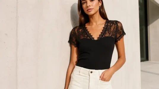 Camiseta de mujer Morgan 232-dlami, elegancia francesa
