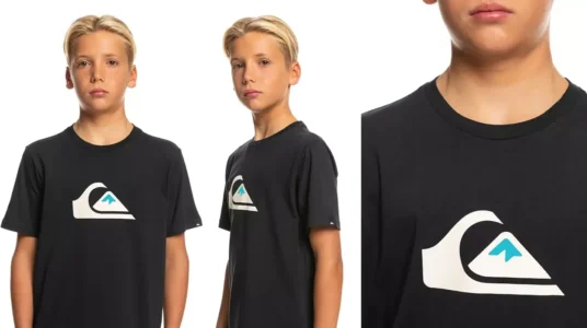 camiseta Quiksilver Ev Comp Logo para niños barata
