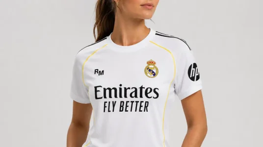 Camiseta de fútbol oficial del Real Madrid para la temporada 2025/2026