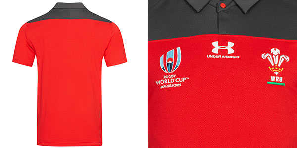Camiseta de rugby Under Armour de la Copa del Mundo de la Unión de Gales barata