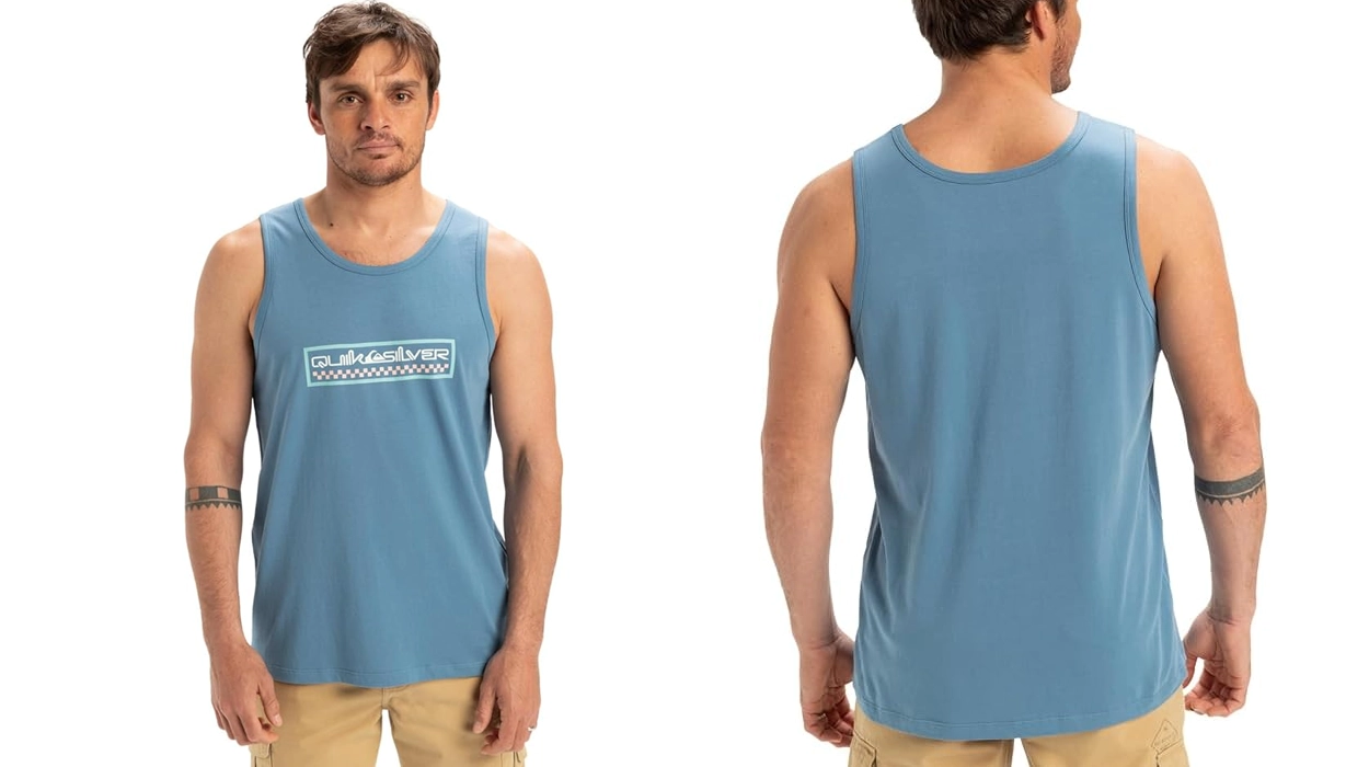 camiseta sin mangas Quiksilver Ev Sun Dagger Tank para hombre barata