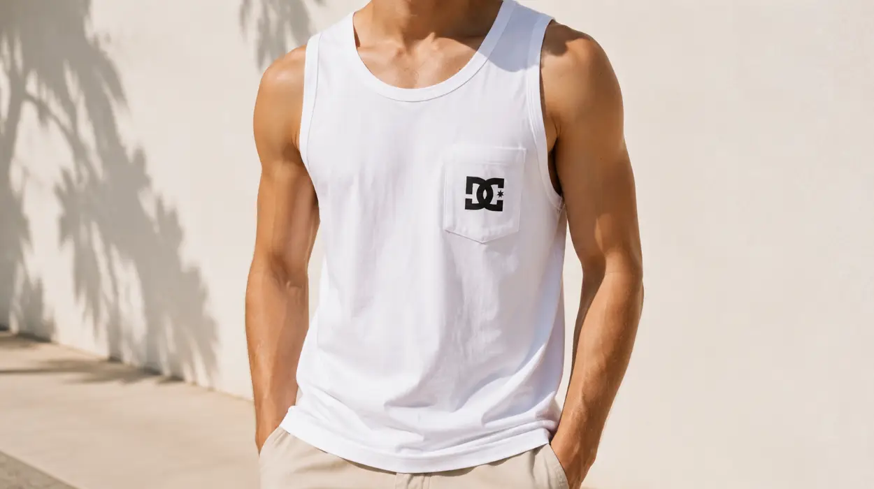 Camiseta sin mangas Dcshoes DC Star Pocket para hombre con bolsillo