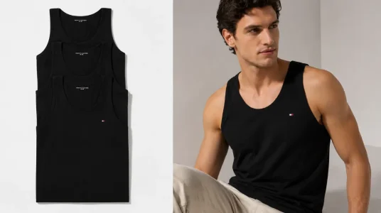 Camiseta sin mangas Tommy Hilfiger para hombre, pack de 3, talla M