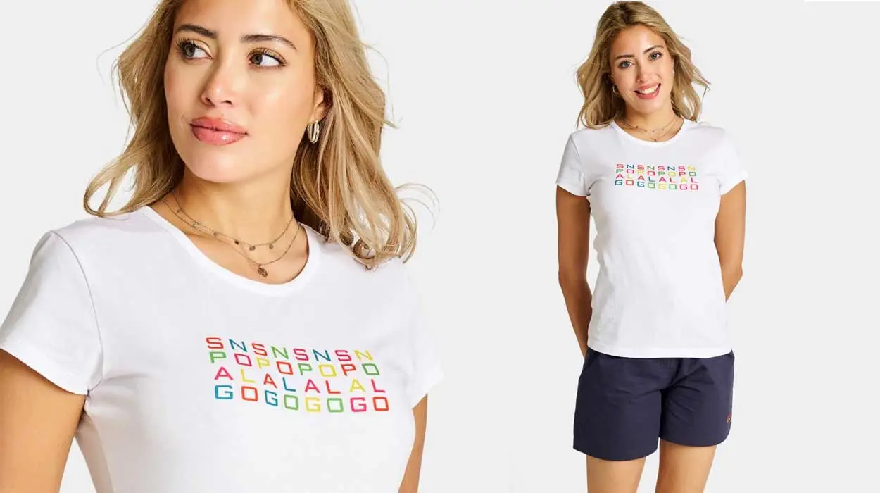 Camiseta Spagnolo manga corta mujer barata