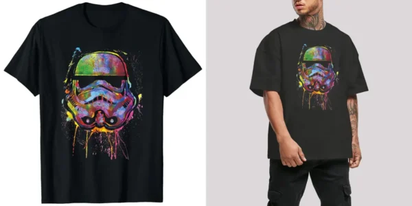 Camiseta Star Wars Paint Splats Helmet