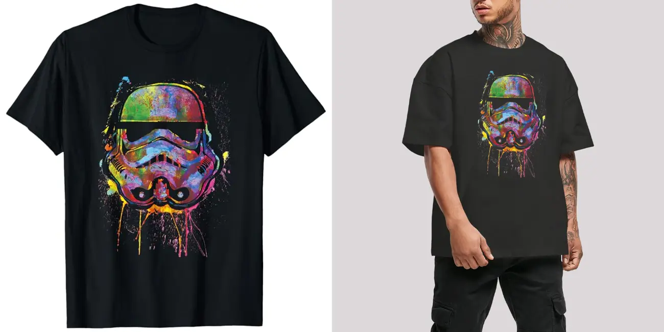 Camiseta Star Wars Paint Splats Helmet