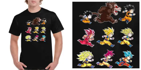 Camiseta The Fan Tee - Dragon Ball Goku Evolution