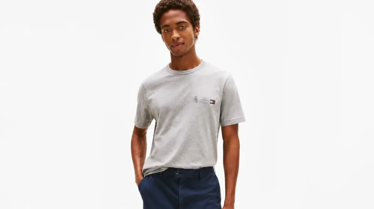 Camiseta Tommy Hilfiger Small Crest Outline para hombre