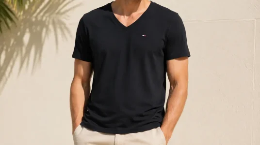Camiseta Tommy Jeans Original Jersey de cuello de pico para hombre
