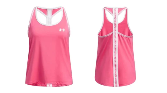 camiseta under armour knockout tank sin mangas niñas