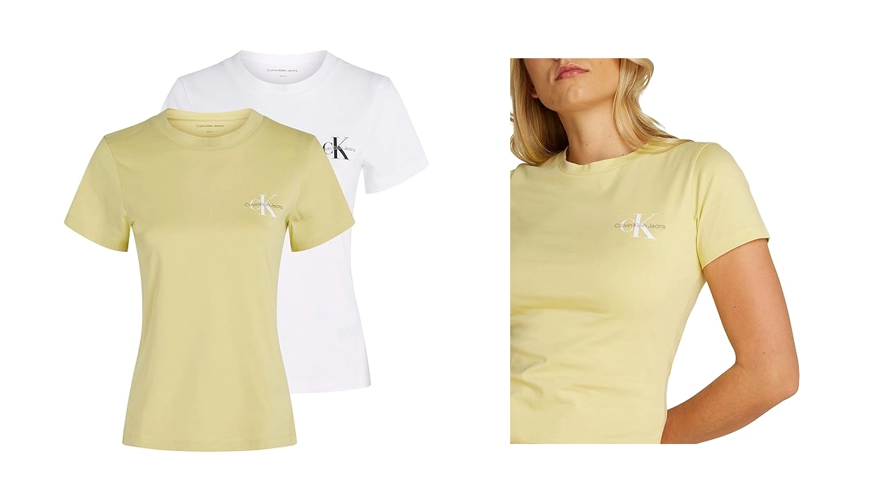 camisetas Calvin Klein Monologo tee Slim Fit