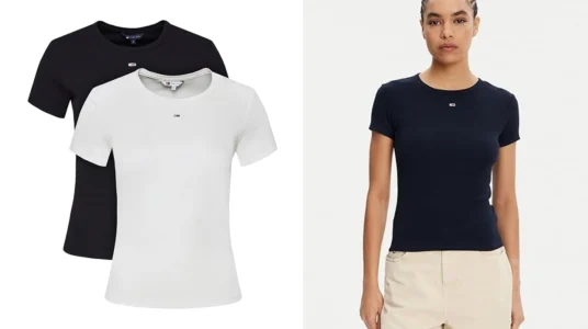 camisetas Tommy Jeans Essential Rib Slim Fit