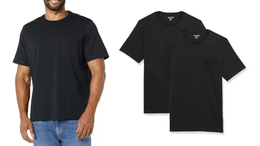 camisetas con bolsillo Amazon Essentials para hombre en talla grande