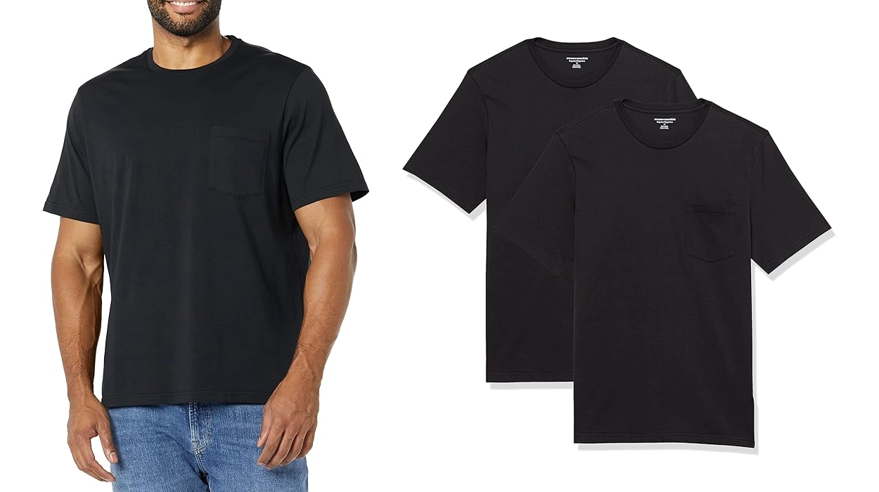 camisetas con bolsillo Amazon Essentials para hombre en talla grande