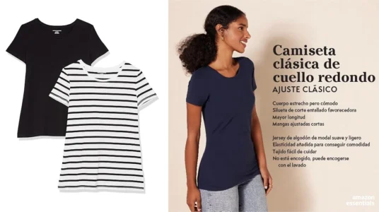 camisetas de manga corta Amazon Essentials
